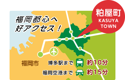 福岡都心へ好アクセス！　博多駅まで約10分　福岡空港まで約15分