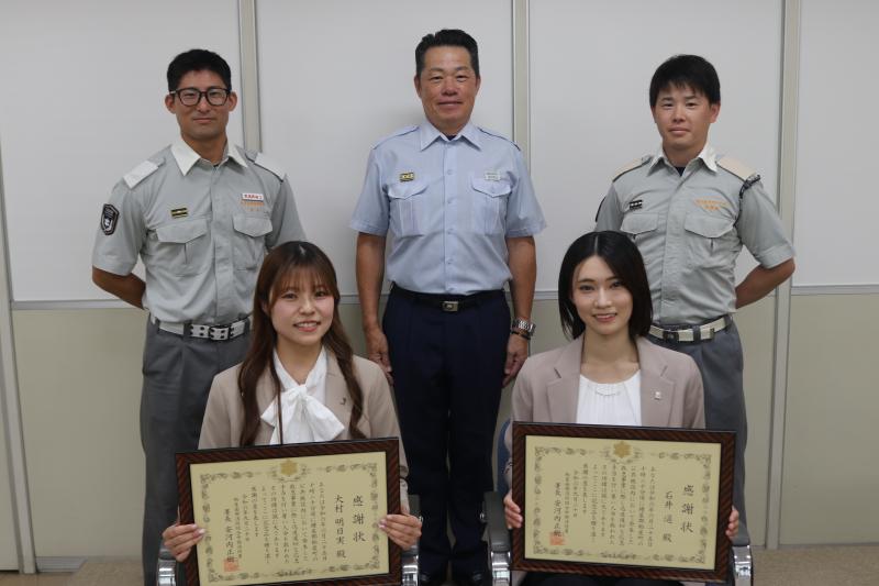 当日引き継いだ隊員と一緒に