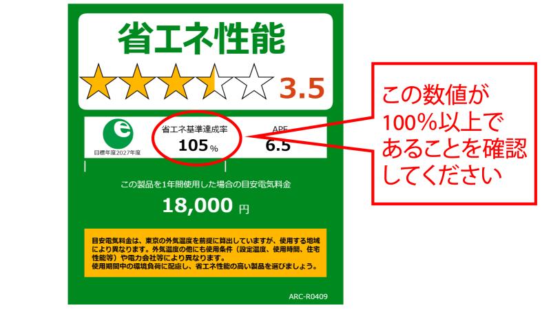省エネラベル