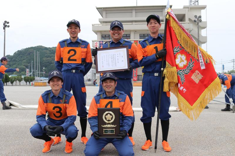 操法大会自動車の部優勝第10分団