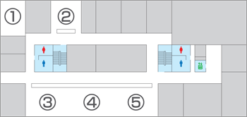 粕屋町役場 2F 案内図のイメージ
